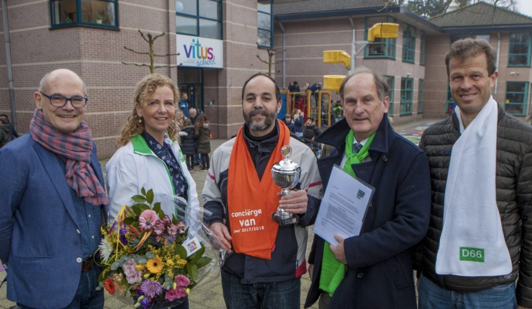 Mohamed Kadraoui van St. Vitus basisschool is ‘Conciërge van het Jaar’